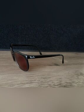 Vintage Ray-Ban Bausch & Lomb Black RX Eyeglass Frames France Frames Only
